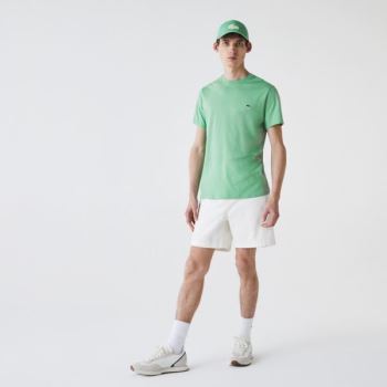 Lacoste Crew Neck Pima Cotton Jersey T-shirt - Tričko Pánské Zelene | CZ-tn6iwU